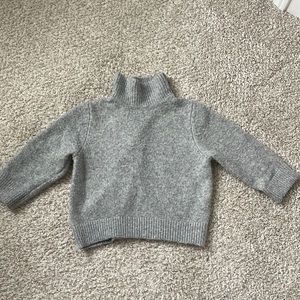 Mock neck soft baby sweater!